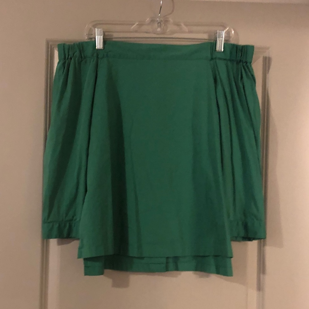 Emerald Cold Shoulder Top
